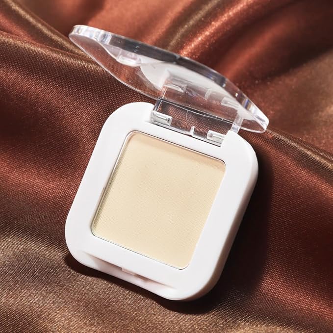 Kaely Pressed Single Eyeshadow Makeup, Vanilla Nude Beige Matte Highly Pigmented Monochrome Eye Shadow Palette, Waterproof Neutral Powde Mini Eyeshadow, sombras para ojos, Lightweight Blendable, 17