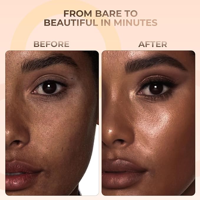 (8 Ounce) (EBONY) Foundation Powder Refill By Sweet Face Minerals, Lightweight Mineral Loose Makeup Powder with SPF 20, Full Coverage Flawless Finish, Talc-free, Cruelty-Free, Refillable Pouch