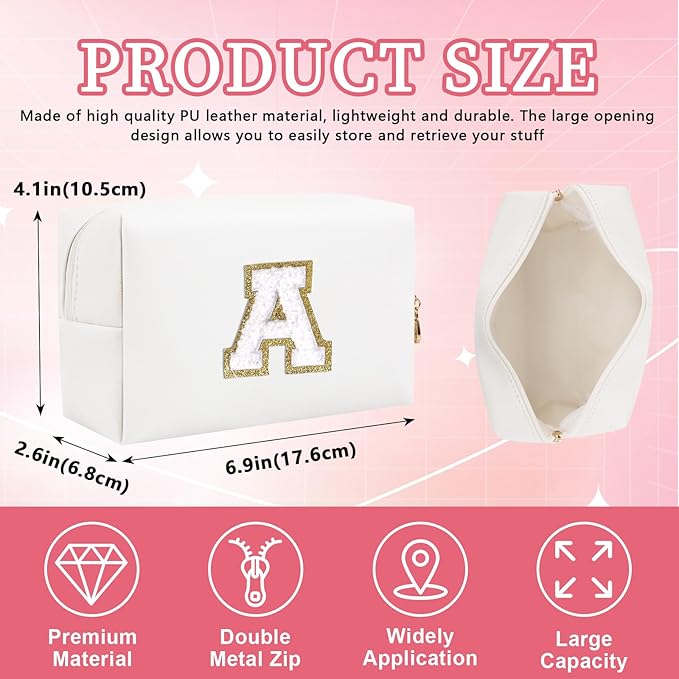 Personalized initial letter patch makeup