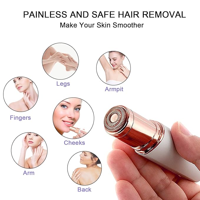 tuokiy Facial Hair Remover Replacement Heads for Finishing Touch Flawless Women's Painless Hair Remover