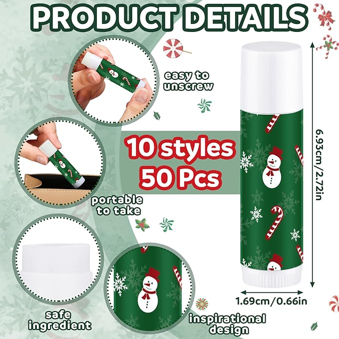 50 Pcs Lip Balm in Bulk