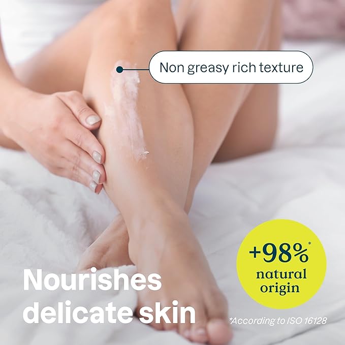 ATTITUDE Body Cream for Sensitive Skin with Oat, EWG Verified, Dermatologically Tested, Vegan, Chamomile, 8 Fl Oz