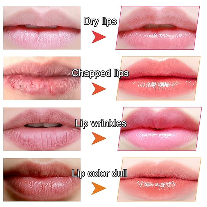 Adofect 30 Pieces Collagen Crystal Lip