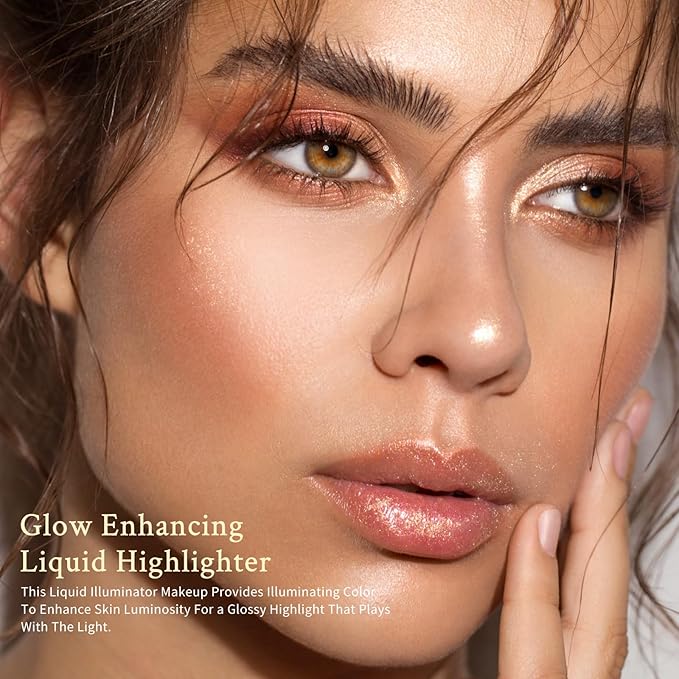 KIMUSE Soft Natural Glow Liquid Filter, Weightless, Long-Wearing, Illuminator Makeup