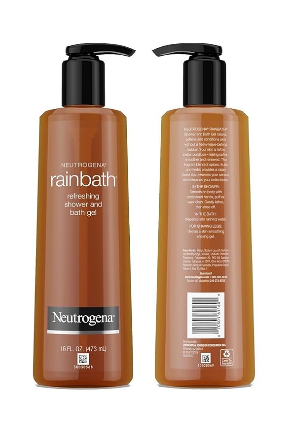 Neutrogena Rainbath Multi-Pack of 3, 1 Original Formula, 1 Pomegranate and 1 Ocean Mist, 16 fl oz bottles