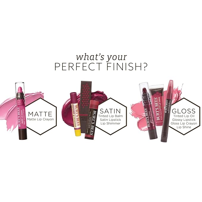 Burt's Bees 100% Natural Moisturizing Gloss Lip Crayon, Pacific Coast - 1 Crayon (Pack of 3)