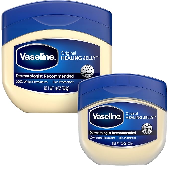 Vaseline Original Healing Jelly, 2-Size Variety Bundle – #1 Dermatologist Recommended Skin Protectant, Healing Ointment for Beauty & Personal Care
