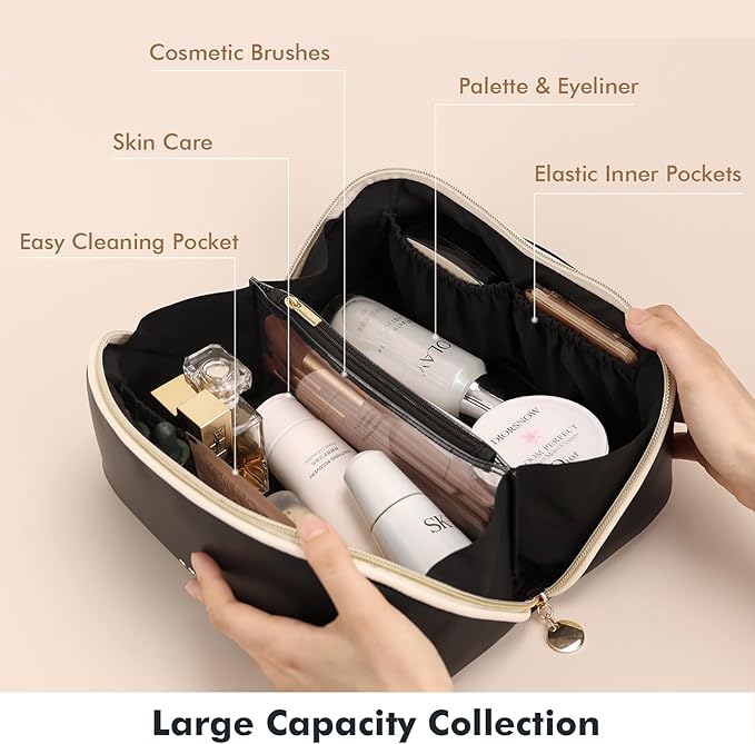 Prite travel cosmetic bag makeup