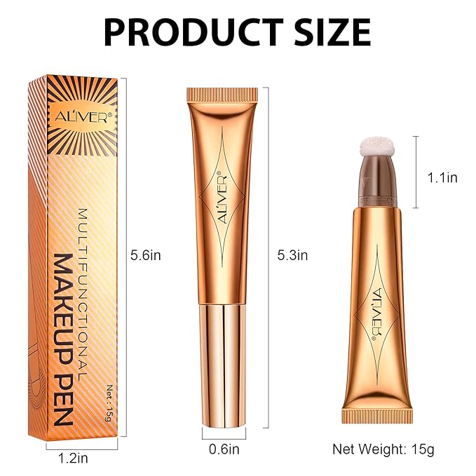 Liquid Highlighter Beauty Wand, Highlight Bronzer Stick with