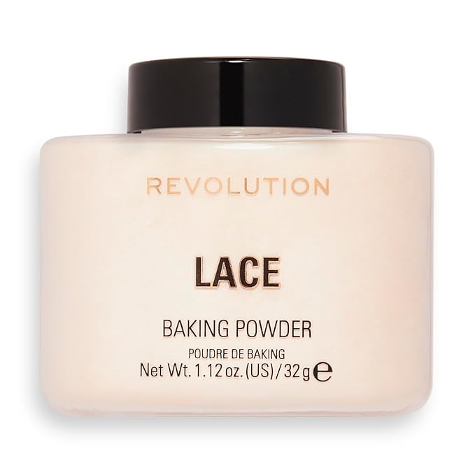 Revolution Beauty, Loose Baking Powder, Makeup Setting Powder, Shine, Lace, 1.13 Oz