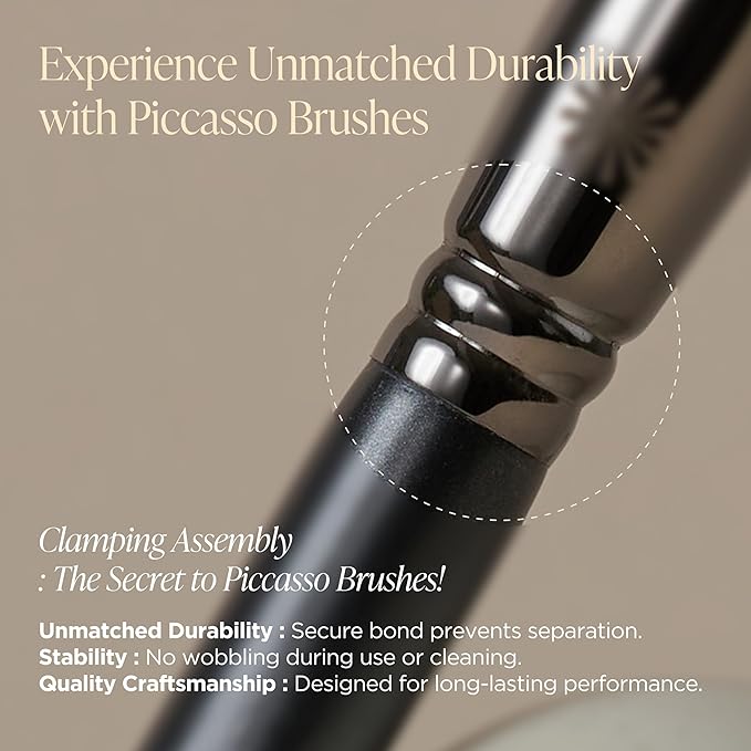 Piccasso 501 Lip Brush – Professional Lip Brush for Precise Lip Gloss & Lip Stain Application, Smooth Color Payoff & Defined Lip Lines, Synthetic Makeup Brush for Clean, Flawless Finish