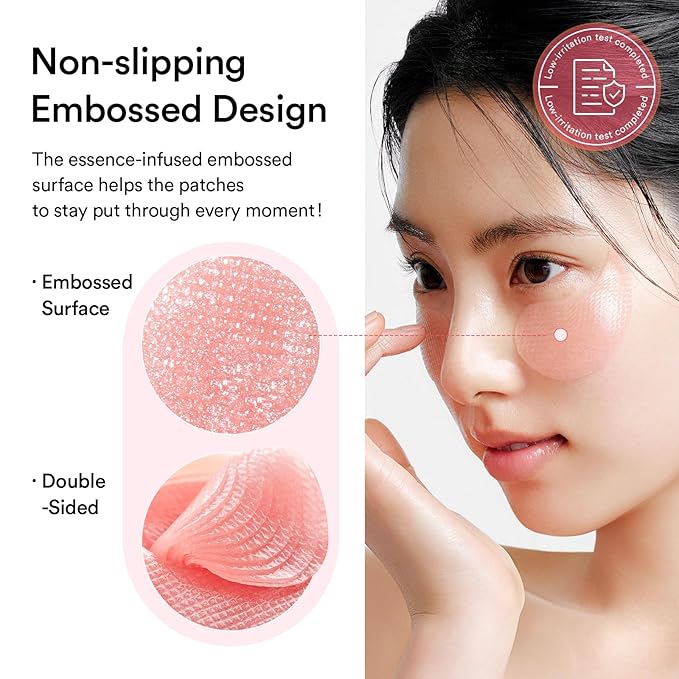 Abib PDRN Retinal Eye Patch Glow jelly 60 Patches, Korean Under Eye Patches for Puffy Eyes and Dark Circles, Anti-Wrinkle, Collagen, Caffeine, Niacinamide