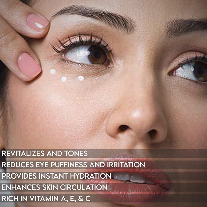 Shir-Organic Pure Cucumber Eye Cream For Dark Circles Eye Puffiness Wrinkles Instant Hydration Anti Aging Eye Cream for All Skin Type (30 ML)