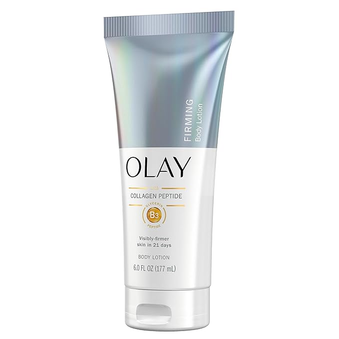 Olay Firming & Hydrating Hand and Body Lotion with Collagen, 6 fl oz Tube (Pack of 3)