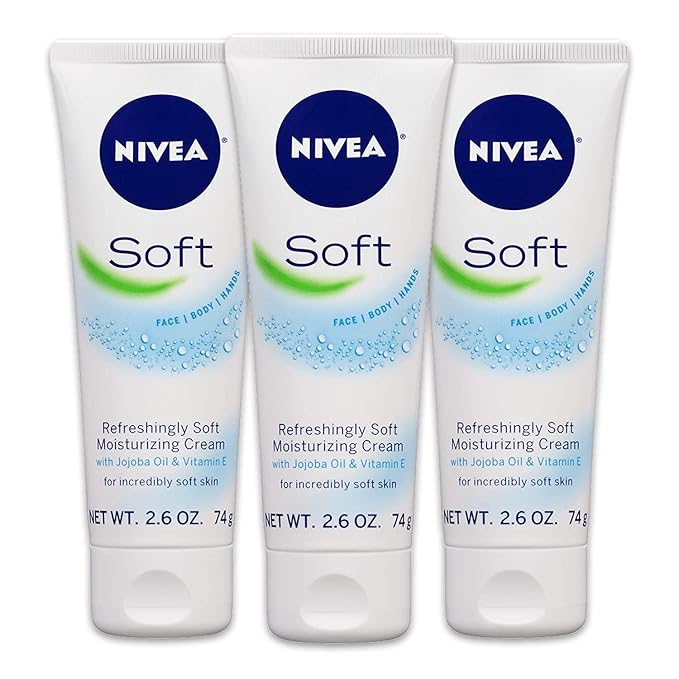 NIVEA Soft Moisturizing Creme 2.60 oz (Pack of 6)