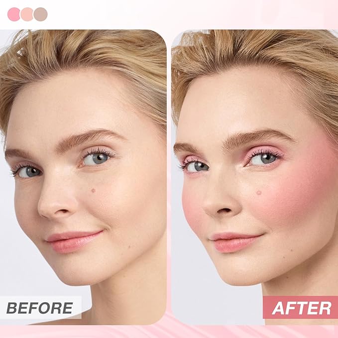 Boobeen Cream Blush Stick, Multi-Use Face Blush for & Blendable