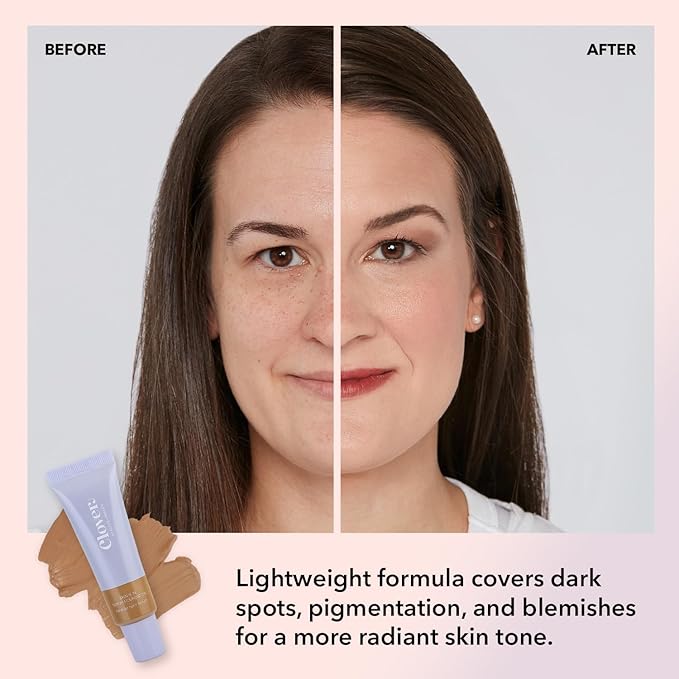 Clover Skin Is In Serum Foundation | Hydrating Face Serum, Lightweight Foundation, Cruelty-Free & Vegan | With Squalane And Sunflower Seed Wax | 30 ml - Shade 08 (Medium)