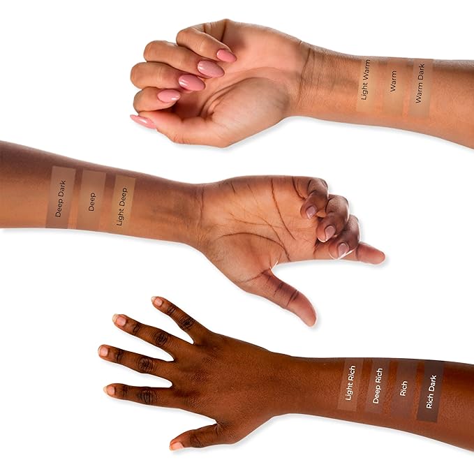 LUMINESS Airbrush Spray Silk Foundation Starter Kit - Rich Dark - Foundation, Primer & Dual-Sided Angled Buffing Brush - Medium, Buildable Coverage, Anti-Aging Formula Hydrates & Moisturizes