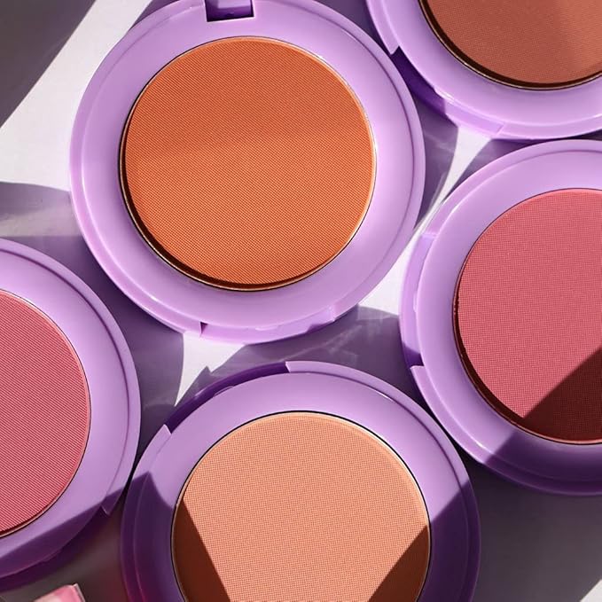 Half Caked In Bloom Powder Blush | vegan & cruelty-free, fragrance-free, highly pigmented, primer-infused | 3.8g (Liv On Sunday)