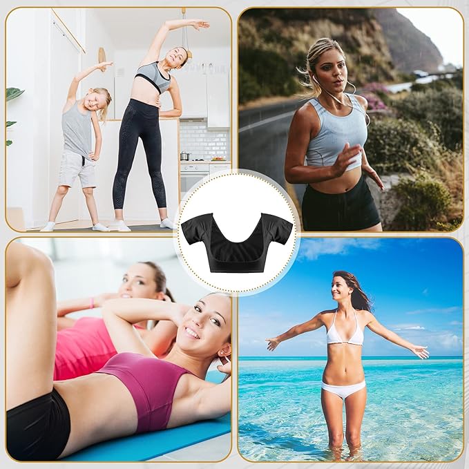 Zhanmai 3 Pcs Underarm Sweat Vest Armpit Sweat Proof Pads for Under Armpits Underarm Proof Pads for Women