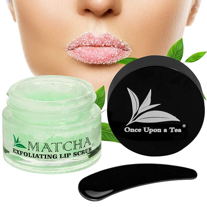 Exfoliating Green Tea Matcha Sugar Lip Polish