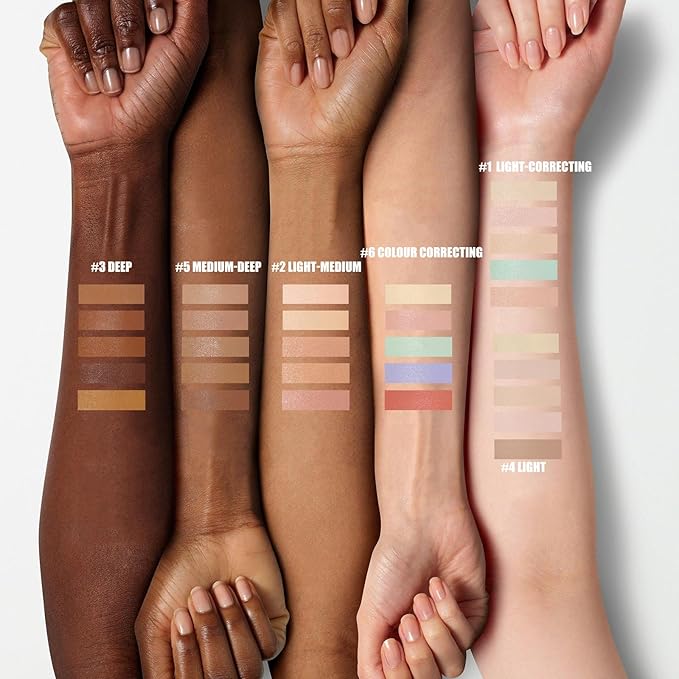 5 In 1 Multi-Use Correcting Concealer Palette,Waterproof Long