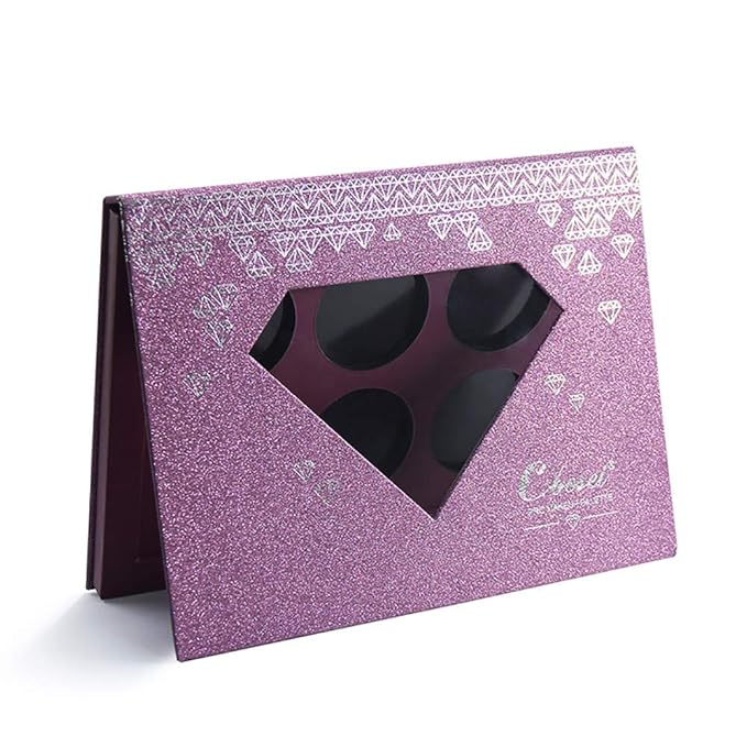 Medium-Sized Magnetic Makeup Palette with Diamond-Shaped Transparent Window
