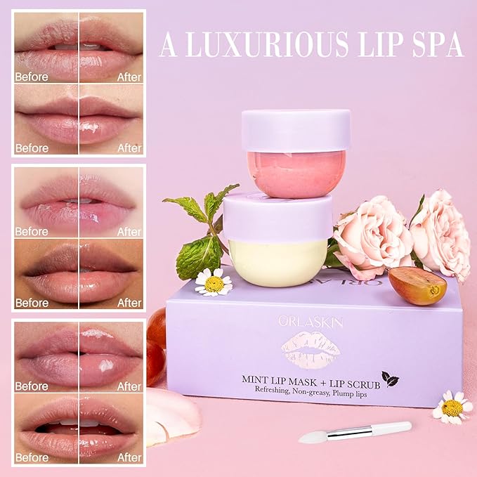 Lip Mask & Lip Scrubber Exfoliator Flavor）