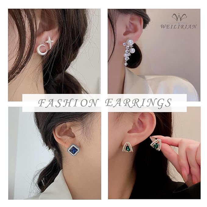 Heart Jacket Earring for Women Gold