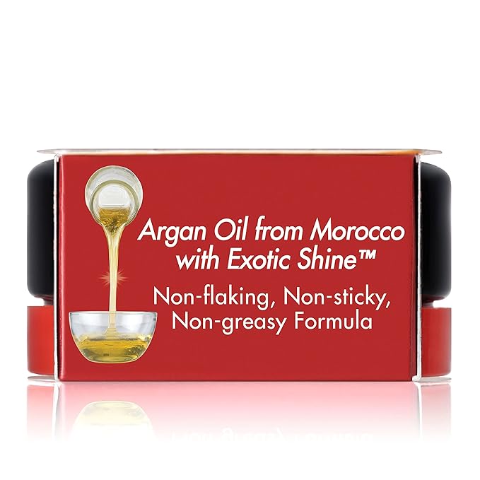 Creme of Nature with Argan Oil From Morocco Perfect Edges Hair Gel, 24 Hour Hold with Moisture and Exotic Shine, Black, 2.25 Oz (Pack of 1)