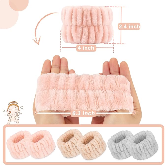 Women's wrist towels for washing