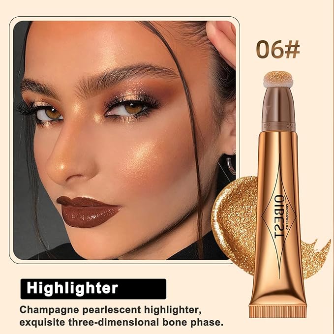 Highlighter Beauty Wand, Shimmer Liquid Highlighter Stick with Highlight Makeup