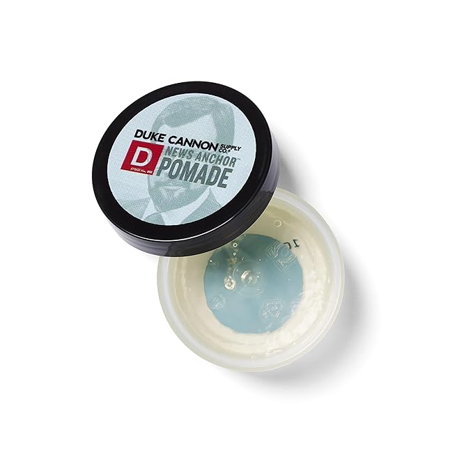 Duke Cannon Supply Co. - News Anchor Pomade, Sandalwood and Citrus Hints (4.6 oz) Natural Matte, Medium-to-Strong Hold Pomade for All Hair Types