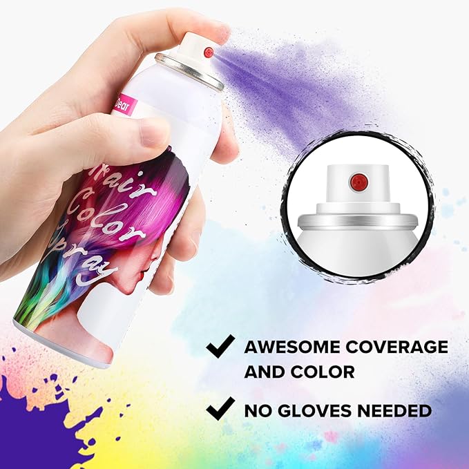 ONE-TIME USE Purple Hair Color