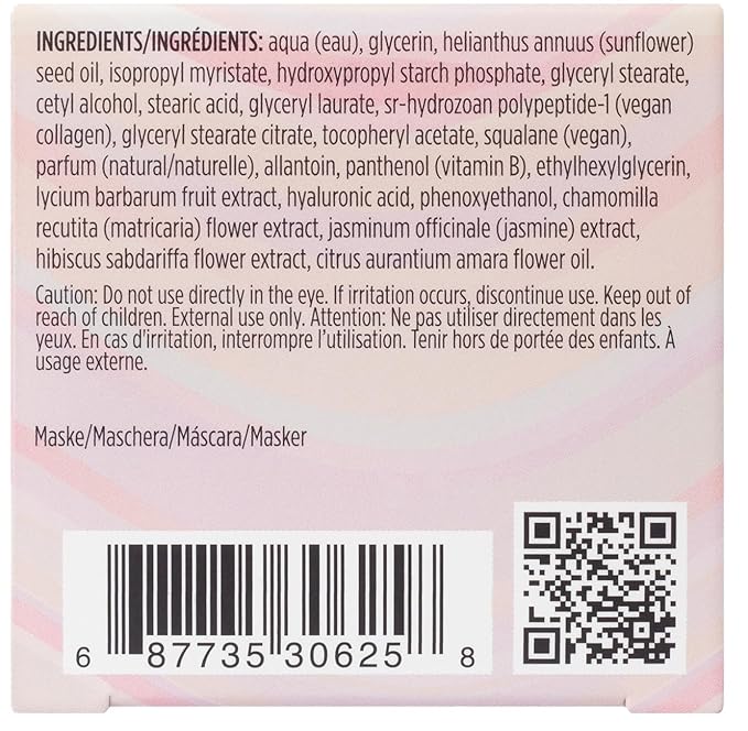 Pacifica Vegan Collagen Plumping Jelly Mask – Overnight Hydrating Face Mask with Vegan Collagen, Squalane & Hyaluronic Acid, Deep Moisture for Plump, Dewy Skin, Glass Skin Glow, Clean Beauty Skincare