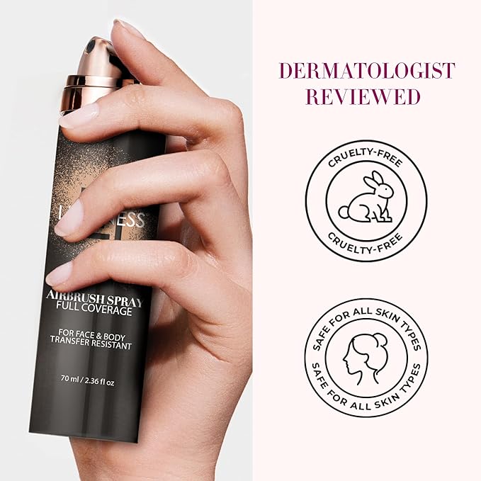 LUMINESS Spray Airbrush Foundation Makeup, Shade 030 - fl oz