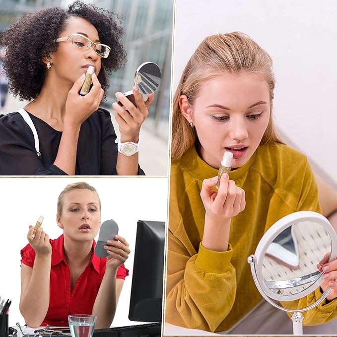 Demissle Thank You Gifts for Coworker Lip Balm Bulk Set Inspirational Appreciation Gifts Leaving Farewell Gifts Vanilla Ingredients Lips Care Products for Friends Teacher Worker Employee (48 Pcs)