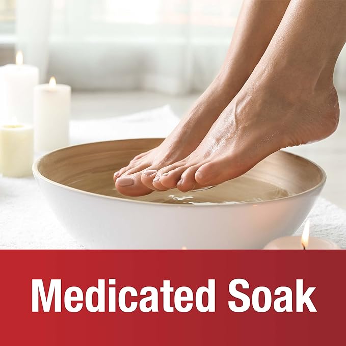 Kerasal Athlete's Medicated Foot Soak, Bath for 5-in-1 Rapid Symptom Relief, 12 Count, (Pack of 1)