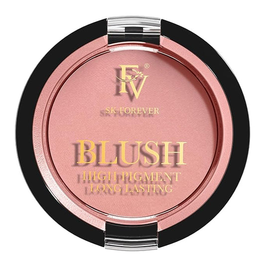FV Long Lasting Powder Blush - Lightweight Smooth & Blendable Cheek Makeup, High Buildable Color, Transfer-Resistant Matte Finish (Pink Matte, 0.17 OZ)