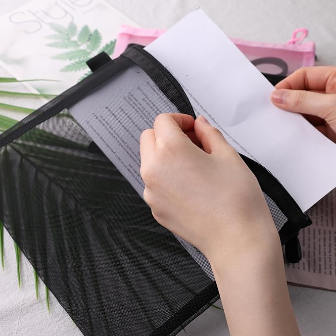 Koogel 12pcs mesh cosmetic bags,