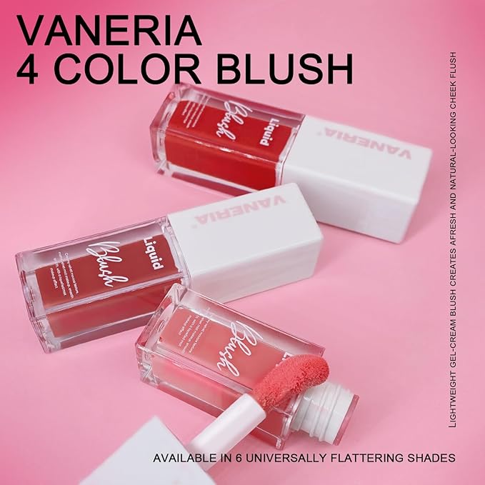VANERIA Liquid Blush for Cheeks,Long lasting High Pigment Blushes.#2 (/0.17oz) 5g