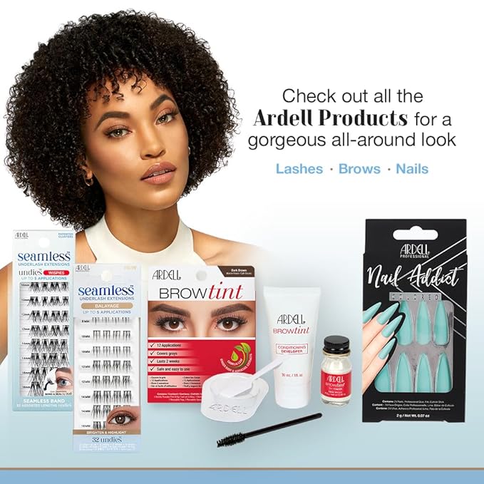 Ardell Seamless Underlash Lash Extension Kit - DIY Lash Clusters, Balayage Individual Lashes, Natural-Looking Eyelash Extension, 32-Count, 1-Pack