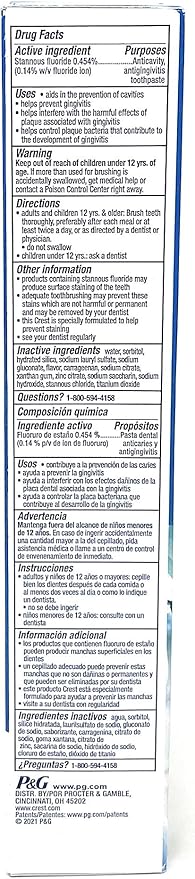 Crest Premium Plus Anti-Bacterial Toothpaste, Smooth Peppermint Flavor 7.0 oz (Pack of 3)