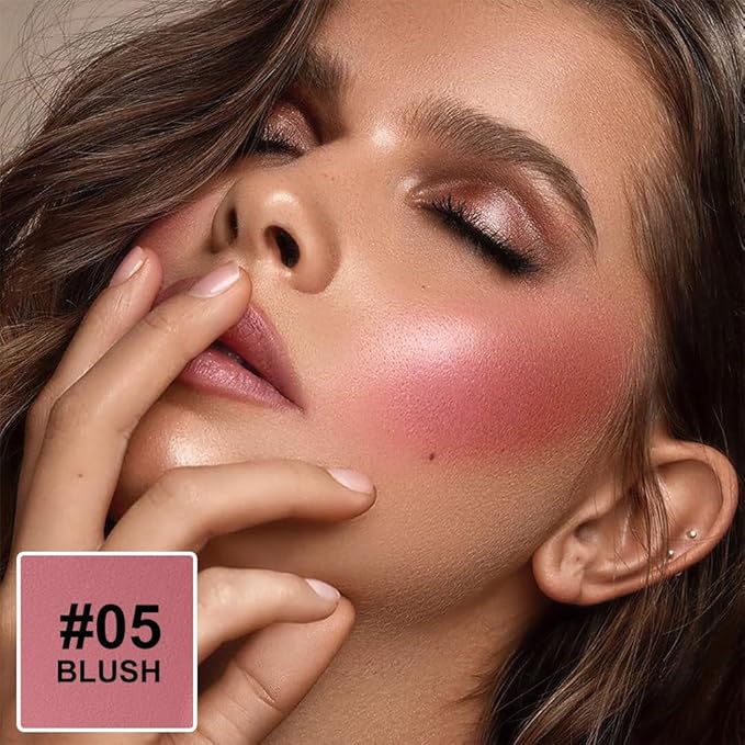 Blush Stick, Multi-use Blush Stick for Cheeks, Eyes, Lips, Silky Creamy Face Stick for Old Women & Mature Skin, Blendable and Buildable Color, Long Lasting Waterproof Non-greasy Formula (#05, Blush)