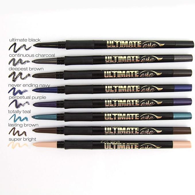 L.A. Girl Ultimate Intense Stay Auto Eyeliner, Totally Teal GP326 (Pack of 5)