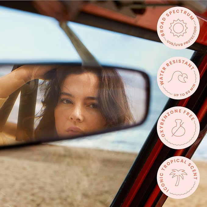 Hawaiian Tropic Sheer Touch Body Serum SPF 50, 3.3oz | Hyaluronic Acid Serum, Travel Size Sunscreen SPF 50, 3.3oz