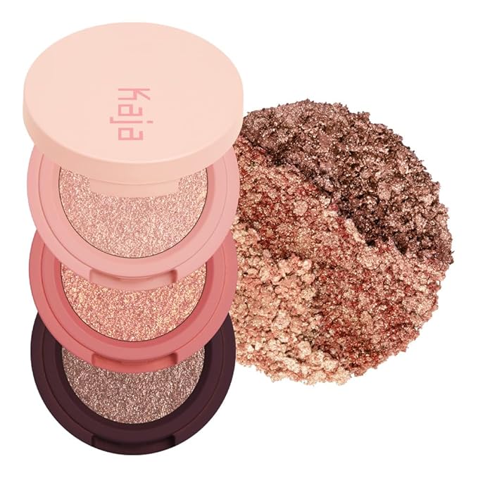 Kaja Beauty Bento Collection - Bouncy Eyeshadow Trio | Peach Orange Tones, Travel Size, 02 Orange Blossom, 2019 Allure Best of Beauty Award, 0.03 Oz