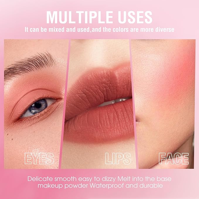Liquid Blush Makeup Cream Blush For Cheeks Natural Velvet Texture(07#)