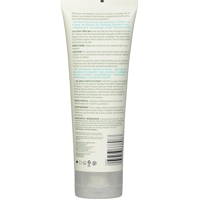 Live Clean After Sun Aloe