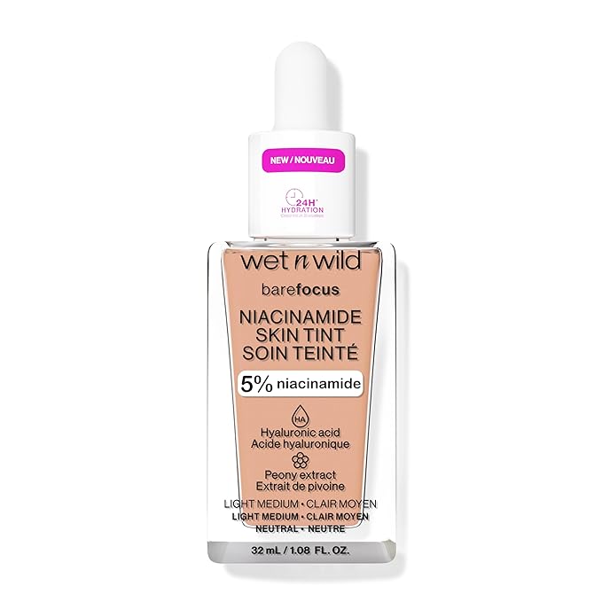 wet n wild Bare Focus Skin Tint, 5% Medium Sand
